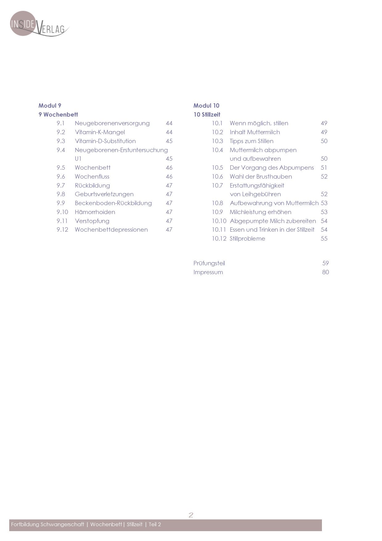 Weiterbildung Schwangerschaft Teil 2