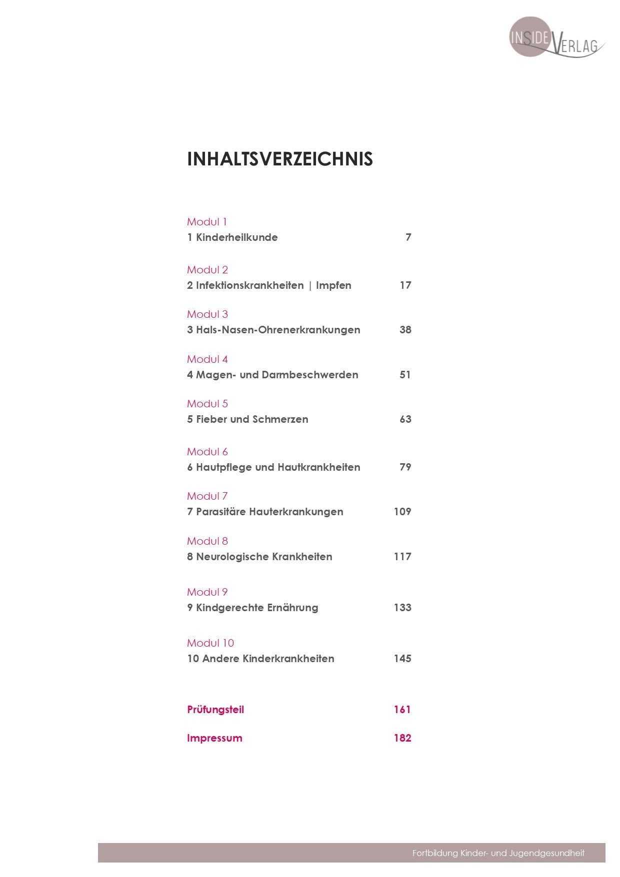 Weiterbildung Säuglings-, Kinder- und Jugendgesundheit