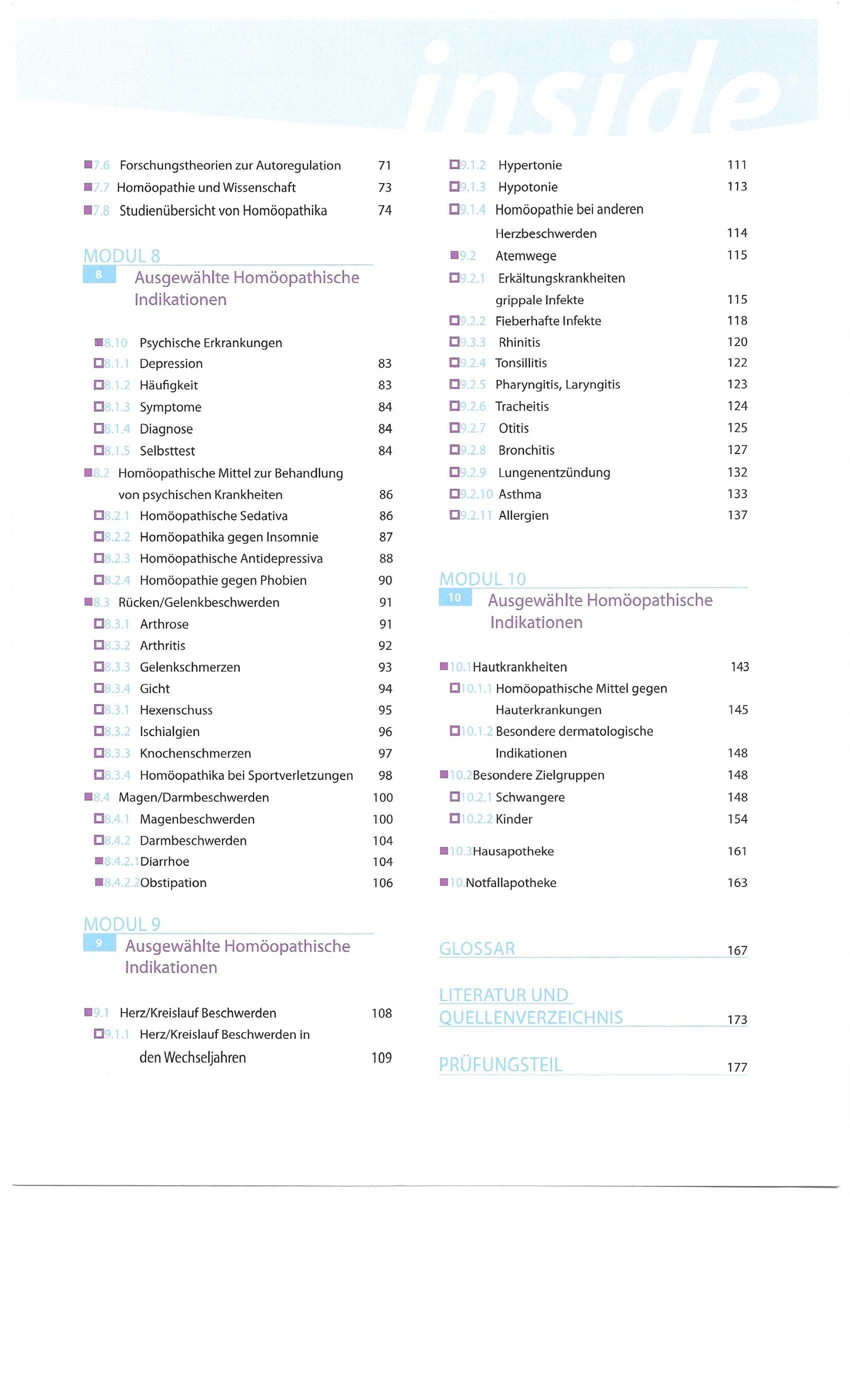 Fernfortbildung Homöopathie Teil 2