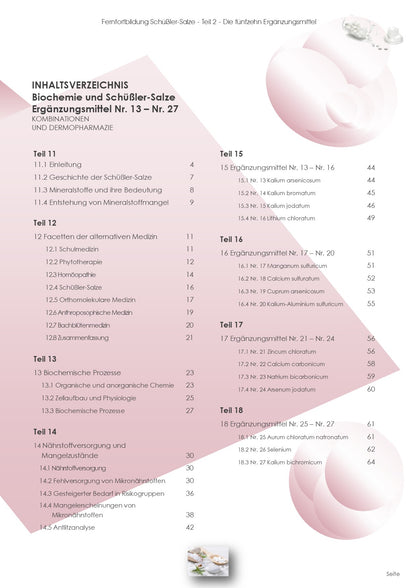 Weiterbildung Biochemie und Schüßler-Salze Teil 2