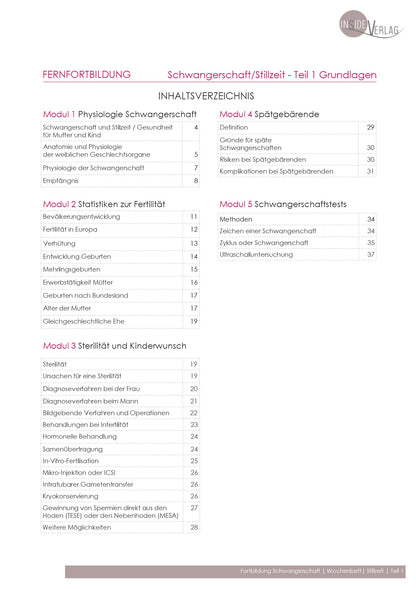 Weiterbildung Schwangerschaft Teil 1