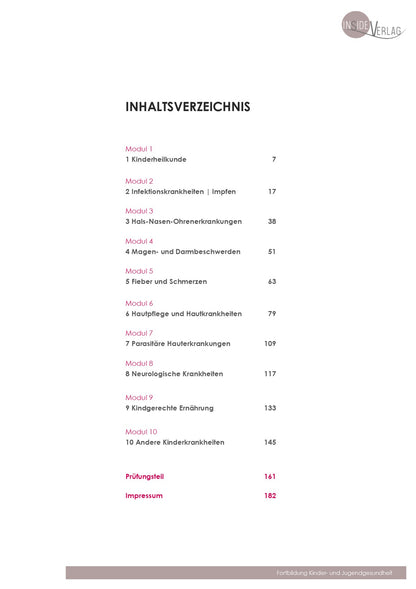 Weiterbildung Säuglings-, Kinder- und Jugendgesundheit
